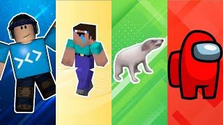 Roblox Vs Minecraft Noob Vs Doggo Vs Among Us #Shorts