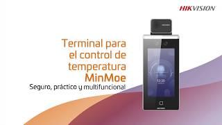 Terminal de control de acceso MinMoe con medición de temperatura y detector de mascarilla