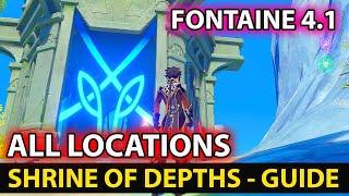 All Shrines Of Depths Locations In Desert of Hadramaveth Guide - Genshin Impact Update 4.1