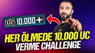 HER ÖLDÜĞÜMDE 1 KİŞİYE 10.000 UC VERME CHALLENGE!! | PUBG MOBILE