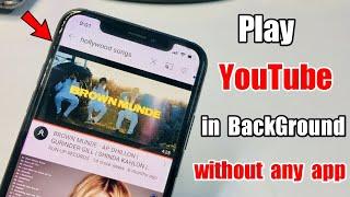 FIXED -- How to play Youtube Music in background in iPhoneiOS 14 - 13 (While Screen Off)