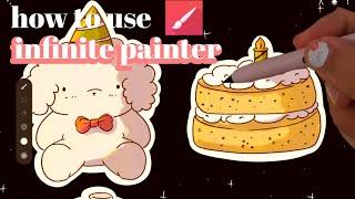 infinite painter drawing app tutorial | PART 1