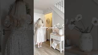 Hallway views  downstairs bathroom & console styling! New build home inspo  modern country style