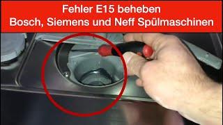 Fehler E15 Pumpentopfdichtung tauschen, auch für Anfänger