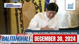 Balitanghali Express: December 30, 2024