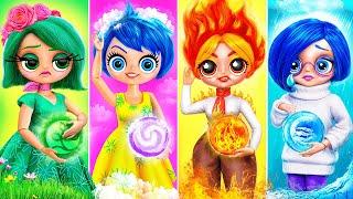 Inside Out 2 Vui Vẻ, Chảnh Chợ, Lo Lắng Trở Thành Các Nguyên Tố  32 Cách Tự Làm Búp Bê LOL OMG