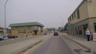 Enderby BC Canada. City Life. North Okanagan Region. Peaceful Driving Tour.