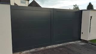 Modern Looking Sliding Gates WIth The Fully Automated Gate Automation