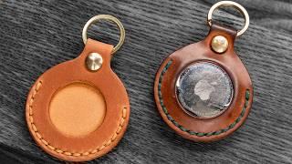 Making Leather AirTag Keychain  [PDF Pattern]