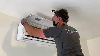 Deep cleaning AC in Guam by professional HVAC technicians