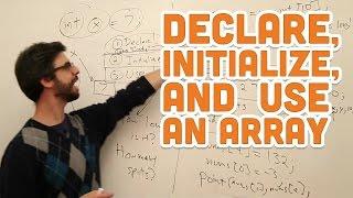 9.2: Declare, Initialize, and Use an Array - Processing Tutorial