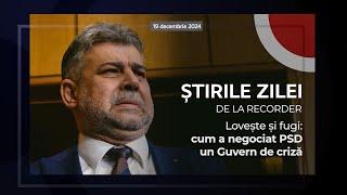 19 DECEMBRIE 2024. Lovește și fugi: cum a negociat PSD un Guvern de criză