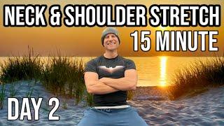 15 Min Neck & Shoulder Yoga Stretch - 5 Days of Yoga Challenge