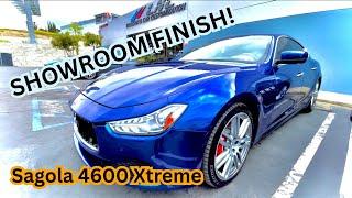 Painting Maserati Ghibli - Showroom Finish w/ SAGOLA 4600 Xtreme Spray Gun - Blue Techno