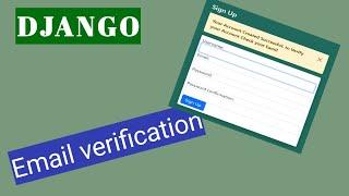 Email Verification In Django  Project (Hindi)