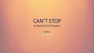 Can't Stop - Red Hot Chili Peppers - Easy acoustic chords and lyrics