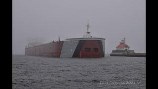 Unique "boom" on this vessel! The Edgar B Speer Arrives Duluth again! May 20, 2021