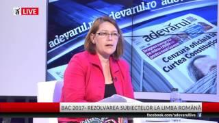 BACALAUREAT 2017 Rezolvarea subiectelor la Limba Română