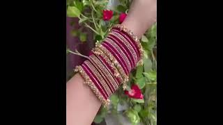 Fancy Design of artificial bangles|| girls loved bangles|| dress with bangles matching