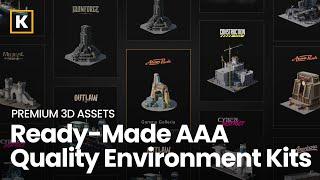 Ready-Made AAA Quality Environment Kits | 3D Assets for Unreal Engine, Blender, C4D, and More!