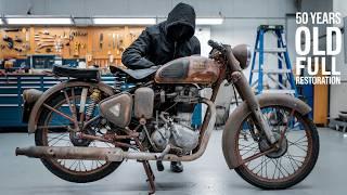 Restoration Rusty Old Motorcycle | Old Bullet Full Restoration | Royal Enfield Restored 