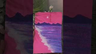 Easy Oil pastel Drawing –Purple Ocean #oilpastel #creativeart #easydrawing #paintng #art