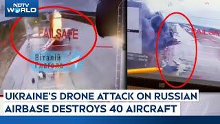 Ukraine Drone Attack On Russia | Ukrainian Drones Strike Airbase In Russia, At Least 40 Aircraft Hit
