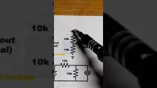 2 10k Resistors Voltage Divider for Half of 5V #short #shorts #electronics