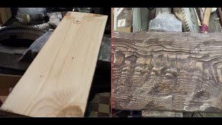 Как состарить дерево / Aging wood.