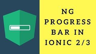 NG-progress  Component in ionic 3 #its easy