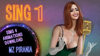 SING 1 | Sims 4 Custom Animations | (Download)