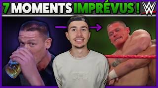 7 moments IMPRÉVUS à la WWE !