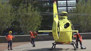 [ Landing & Opstijgen ] Traumahelikopter Lifeliner 2 17-992 inzet Buitendams Hardinxveld-Giessendam