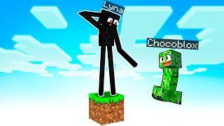 MINECRAFT EN UN BLOQUE PERO SOMOS MOBS