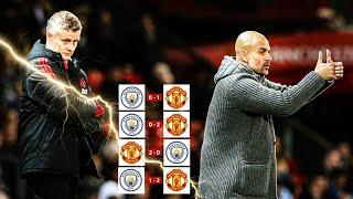 REMEMBER How Ole's Army BEAT Pep's Man City FOUR TIMES ️‍