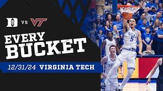 Duke 88, VA Tech 65 | Every Bucket (12-31-24)