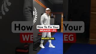 How To FIX Your WEAKER LEG: Muscle Imbalance TRAINING TIP#training #gym #fitness ss