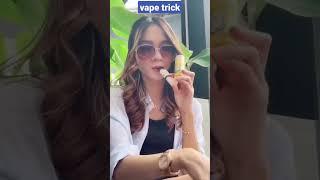 girl new vape trick advanced vape trick sexy girl vape trick asmr hookah lover #shorts #shortsvideo