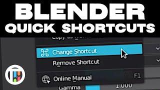 Creating Easy & Quick Custom Shortcuts / Hotkeys in Blender 2.8 | TutsByKai