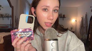 ASMR | Gum Chewing, Tapping, Mouth Sounds, Rambles - Chill With Me 🫶