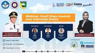 WEBINAR : Small Steps towards your Internship Dream