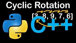 Cyclic Array Rotation in Python and C++ Codility Solutions Lesson 2