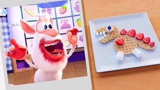 Booba ⭐ Waffle Animals - Food Puzzle  New Episodes Collection  Moolt Kids Toons Happy Bear