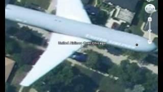 Google Earth - Planes In Flight