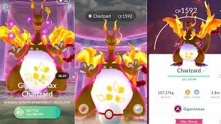 World First Ever Gigantamax Charizard Raid in #pokemongo