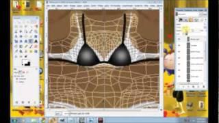 PVC Bikini Making - GIMP, Imvu Developing