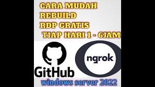 cara buat RDP gratis di github || gratis 1 - 6 jam