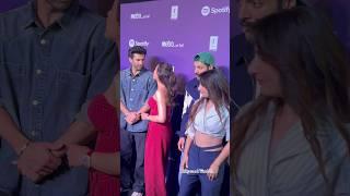 #adityaroykapoor With #saraalikhan & #fatimasanashaikh With #alifazal At Event  #ytshorts #shorts