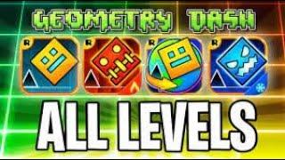 Every Geometry dash level! with coins! GD, Meltdown, Subzero, World, 37 levels