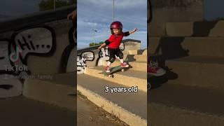 THEN VS NOW! Skateboarding Progression age 3-6 #skateboarding